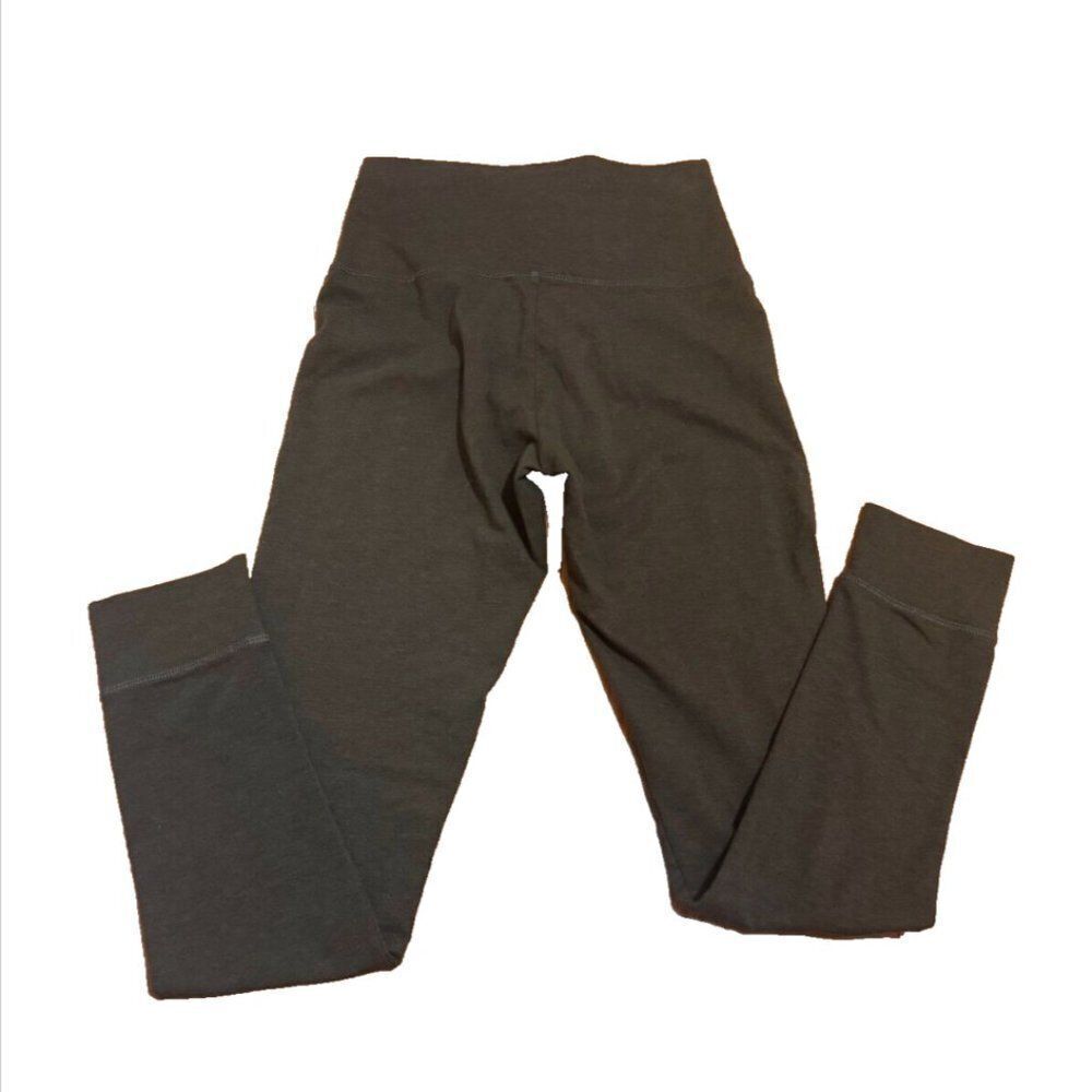 Aerie Chill Play Move High Rise Lace Up Cotton Leggings Olive Green Womens Sz S - Picture 4 of 6